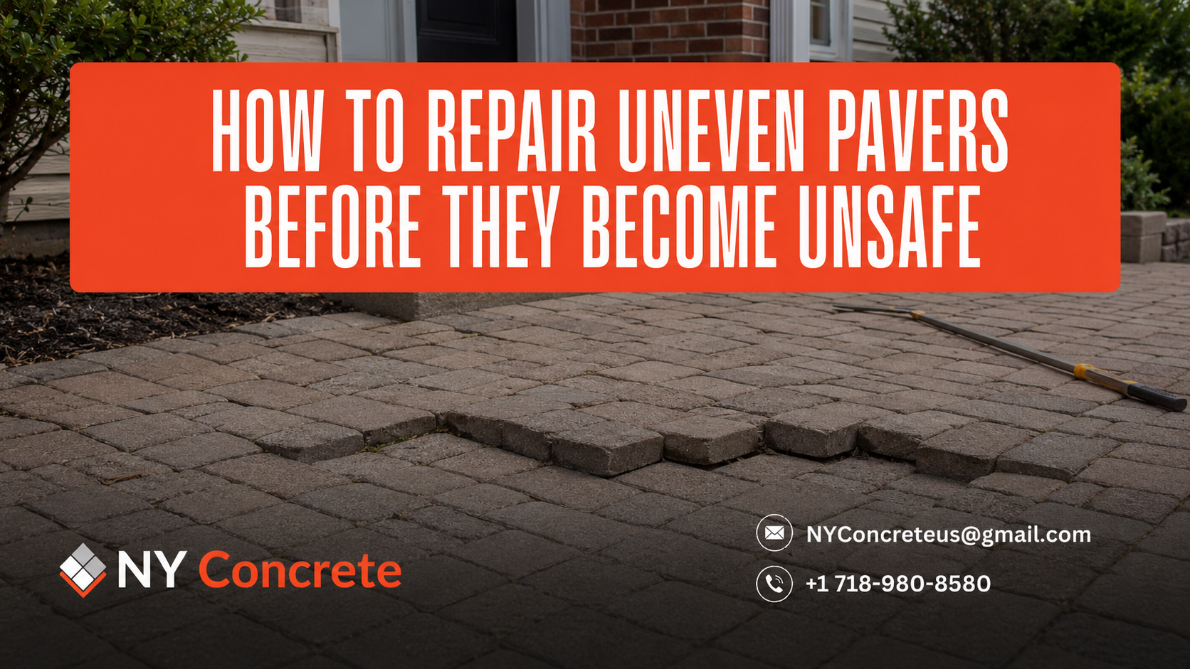 How to Repair Uneven Pavers Before They Become Unsafe
