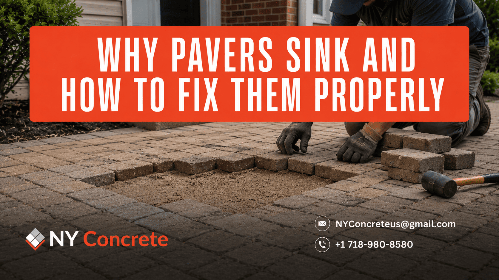 Why Pavers Sink and How to Fix Them Properly