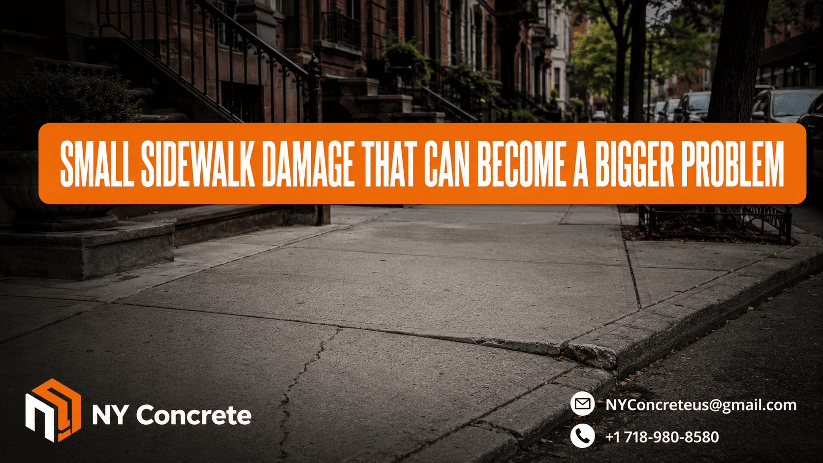 Small Sidewalk Damage That Can Become a Bigger Problem