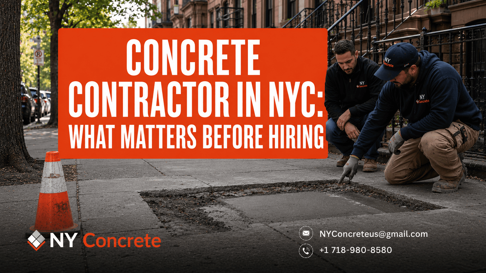 Concrete Contractor in NYC: What Matters Before Hiring