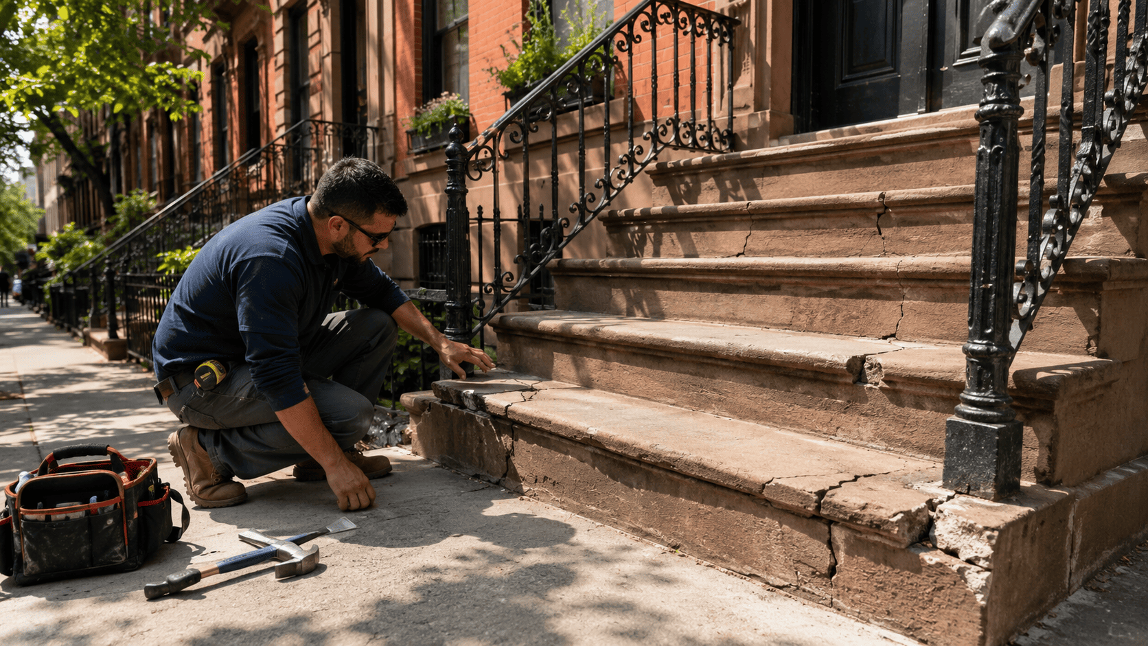 Stoop Repair NYC: When Cracked Steps Become Unsafe