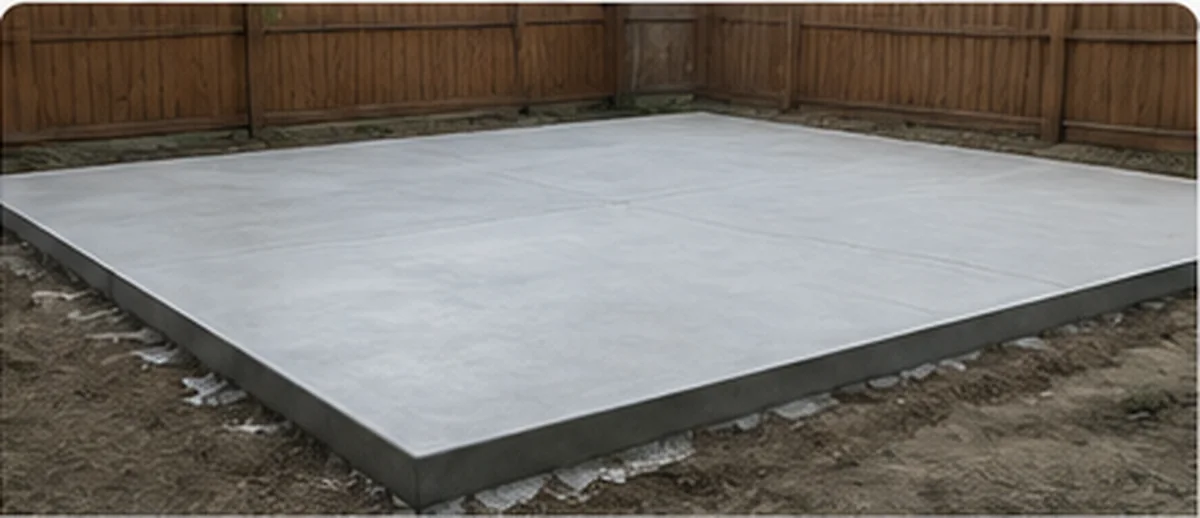 Finished concrete slab installation for a residential property in NYC